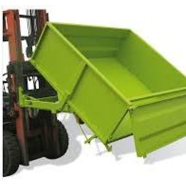 CONTENEDOR BASCULANTE ALTURA REDUCIDA 1300L - Imagen 2
